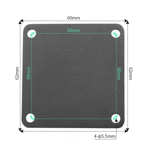 VIN-B-016 Шар VINmounts с площадкой 62x60 мм отверстия 50x50 мм диаметром 5,5 мм фото 3 VIN-B-016 Шар VINmounts с площадкой 62x60 мм отверстия 50x50 мм диаметром 5,5 мм фото 3