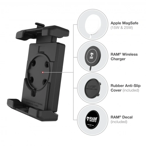 RAM-B-400-PD7U Крепление для телефона RAM Quick-Grip Pro XL с небольшим основанием Tough-Claw - средний размер фото 7