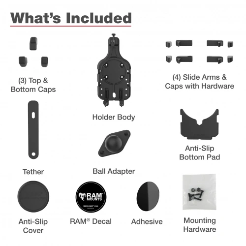 Держатель телефона RAM® Quick-Grip™ Pro с шариком RAM-HOL-PD5BU фото 7 Держатель телефона RAM® Quick-Grip™ Pro с шариком RAM-HOL-PD5BU фото 7