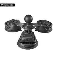 Шар VINmounts 38 мм (1,5") с площадкой с тройной присоской на лобовое стекло (VIN-C-016)