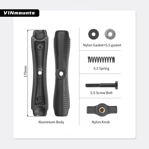 VIN-B-17 Кронштейн крепежный муфта VINmounts для шаров 25 мм (1") длинная 170 мм фото 5 VIN-B-17 Кронштейн крепежный муфта VINmounts для шаров 25 мм (1") длинная 170 мм фото 5