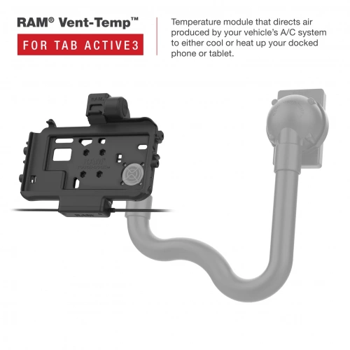 Низкопрофильное питание RAM + двойная док-станция USB для Tab Active5; 3; 2 (RAM-HOL-SAM58PD2TU) фото 6