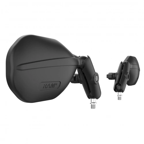 Зеркало для мототехники RAM Tough-Mirror 2 шт с основаниями M10-1.25 средний кронштейн (RAM-B-349-465RL) фото 4