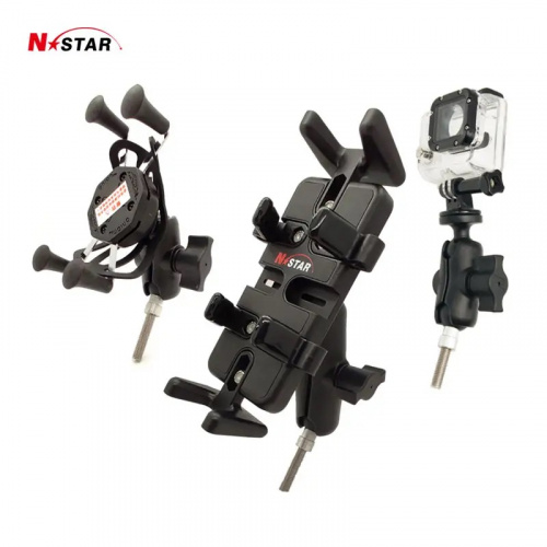 Крепление N-Star для экшн камер с болтом M8, муфта 95 мм шары 25 мм (1") (NS-AC-B9-BM8B) фото 3