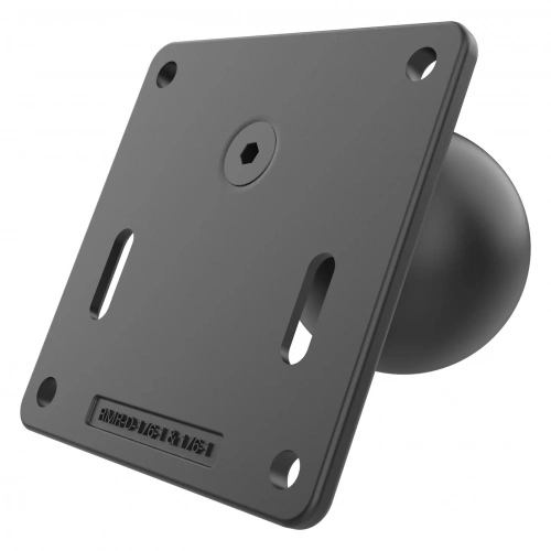 RAM-D-2461U-IN1 Крепежная пластина RAM 75x75 мм VESA с шаровым шарниром и усиленной стальной стойкой - размер D RAM-D-2461U-IN1 Крепежная пластина RAM 75x75 мм VESA с шаровым шарниром и усиленной стальной стойкой - размер D