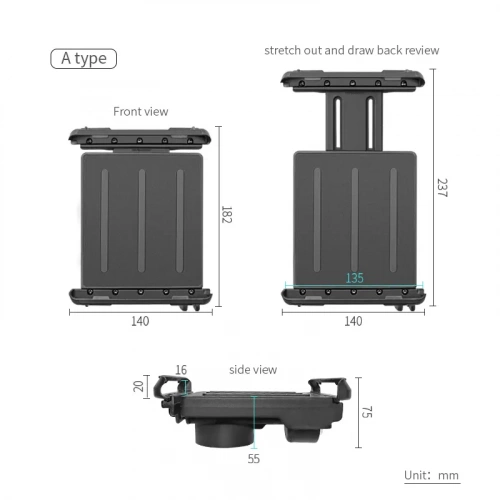 VIN-PBJ-04-Lock Крепление VINmounts с замком для планшетов с размерами дл. 190-230 мм шир. 120-130 мм толщ. 3-15 мм (tabl4) фото 3