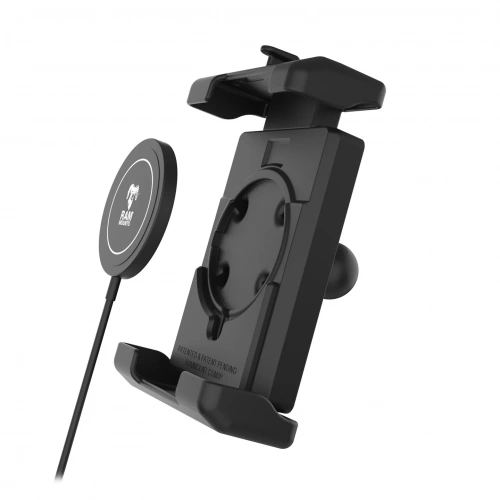 RAM-HOL-PD7B-W2MU RAM Quick-Grip Pro XL с шариковым креплением и беспроводным зарядным устройством Qi2 мощностью 15 Вт фото 3 RAM-HOL-PD7B-W2MU RAM Quick-Grip Pro XL с шариковым креплением и беспроводным зарядным устройством Qi2 мощностью 15 Вт фото 3
