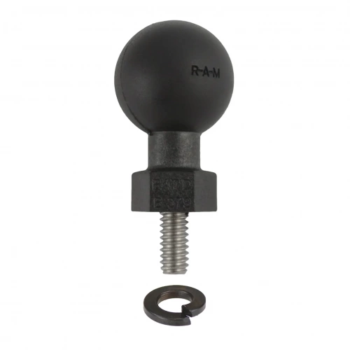 RAP-B-379U-252050-SLW Шарик RAM Tough-Ball с резьбовой шпилькой 1/4"-20 x .50" и стопорной шайбой