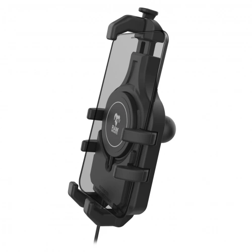 RAM-HOL-PD5B-W2MU RAM Quick-Grip Pro с шариковым креплением и беспроводным зарядным устройством Qi2 мощностью 15 Вт RAM-HOL-PD5B-W2MU RAM Quick-Grip Pro с шариковым креплением и беспроводным зарядным устройством Qi2 мощностью 15 Вт
