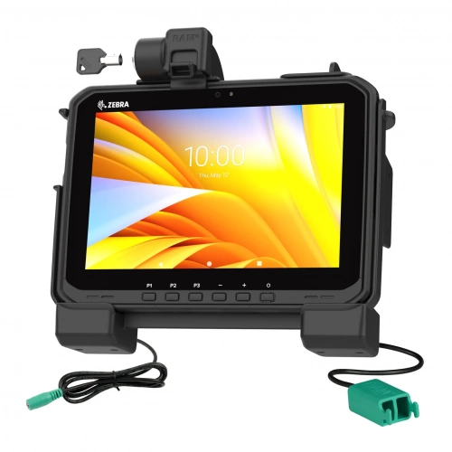 RAM-HOL-ZE25PD2LU Док-станция RAM Power + Dual USB с фиксатором для Zebra ET6x