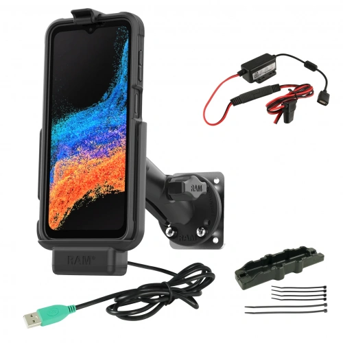 Крепление RAM® EZ-Roll'r™ Dock & Dashboard для Samsung XCover6 Pro RAM-B-101-225B2-SAM84-V7B1U