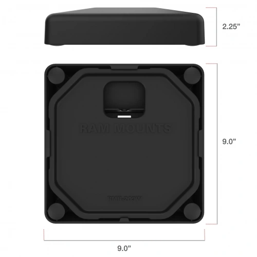 RAP-251-2U Утяжеленное платформенное основание RAM с 4 отверстиями для док-станций GDS фото 4