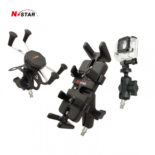 Крепление N-Star для экнш-камер со шпилькой M10*1,25". Муфта 60 мм. Шары 25 мм (1") (NS-AC-B6-BM10B) фото 3 Крепление N-Star для экнш-камер со шпилькой M10*1,25". Муфта 60 мм. Шары 25 мм (1") (NS-AC-B6-BM10B) фото 3