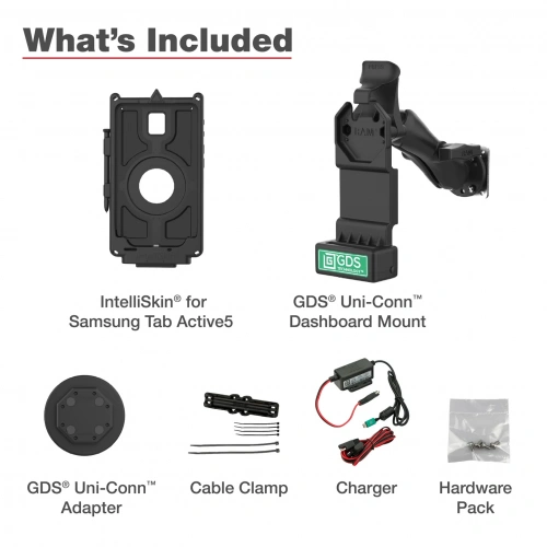 RAM-GDS-U1-SAM90-KIT1 Комплект GDS Uni-Conn для автомобиля Samsung Tab Active5 фото 5 RAM-GDS-U1-SAM90-KIT1 Комплект GDS Uni-Conn для автомобиля Samsung Tab Active5 фото 5