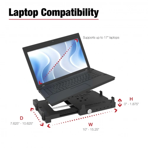 RAM-234-7 Подпружиненный поднос для ноутбука RAM Tough-Tray III фото 6 RAM-234-7 Подпружиненный поднос для ноутбука RAM Tough-Tray III фото 6