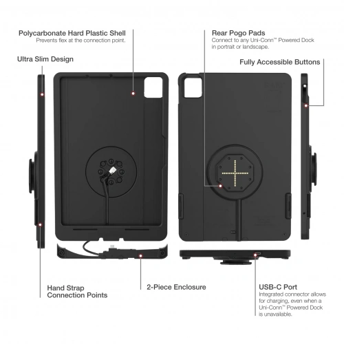 Чехол IntelliSkin® Thin-Case™ для iPad Pro 11 (M4) (задние пружинные колодки) (RAM-GDS-SKIN-AP45-M4-TCB) фото 6 Чехол IntelliSkin® Thin-Case™ для iPad Pro 11 (M4) (задние пружинные колодки) (RAM-GDS-SKIN-AP45-M4-TCB) фото 6