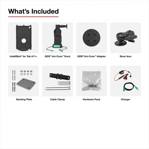 RAM-GDS-U4-SAM88-1-KIT4 Комплект GDS Uni-Conn для автомобиля + один порт USB-C для Samsung Tab A11+ фото 5 RAM-GDS-U4-SAM88-1-KIT4 Комплект GDS Uni-Conn для автомобиля + один порт USB-C для Samsung Tab A11+ фото 5