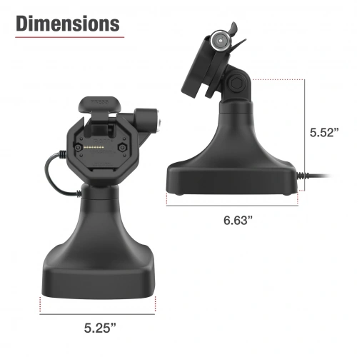 RAM-GDS-DOCKLR-D14-U3C-2A Док-станция GDS Uni-Conn Powered Locked Tilt & Swivel с USB-C + Data фото 8