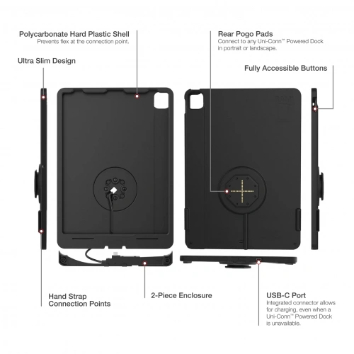 IntelliSkin® Thin-Case™ для iPad Pro 12.9 3-го - 6-го поколения (задние пружинные колодки) RAM-GDS-SKIN-AP37-TCB фото 6