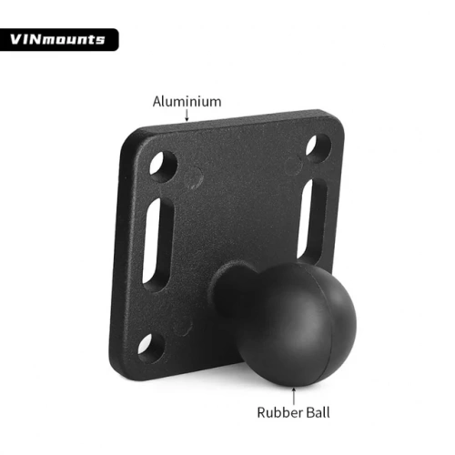 VIN-B-006 Шар VINmounts 25 мм (1") с квадратной площадкой 55x55 мм между отверстиями 40x40 мм фото 2