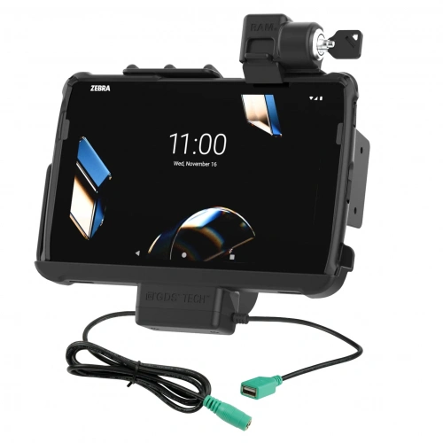 RAM-HOL-ZE45PDLU Держатель с замком питания и передачи данных RAM Tough-Dock для Zebra ET401 10" RAM-HOL-ZE45PDLU Держатель с замком питания и передачи данных RAM Tough-Dock для Zebra ET401 10"