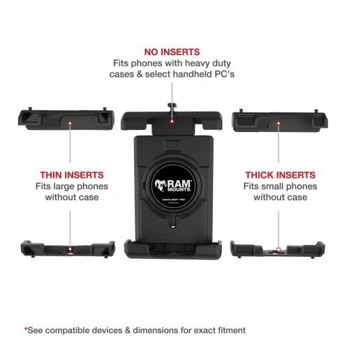 RAM-B-400-PD7U Крепление для телефона RAM Quick-Grip Pro XL с небольшим основанием Tough-Claw - средний размер фото 6