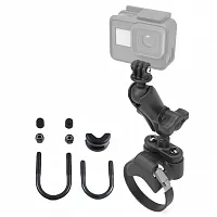 Крепление RAM для GoPro на руль 12-32 мм 40-80 мм муфта 95 мм шары 25 мм (1") (RAM-B-149Z-2-GOP1U)