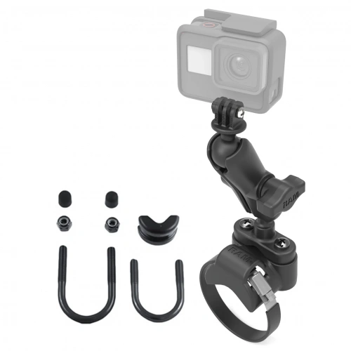 Крепление RAM для GoPro на руль 12-32 мм 40-80 мм муфта 95 мм шары 25 мм (1") (RAM-B-149Z-2-GOP1U) Крепление RAM для GoPro на руль 12-32 мм 40-80 мм муфта 95 мм шары 25 мм (1") (RAM-B-149Z-2-GOP1U)