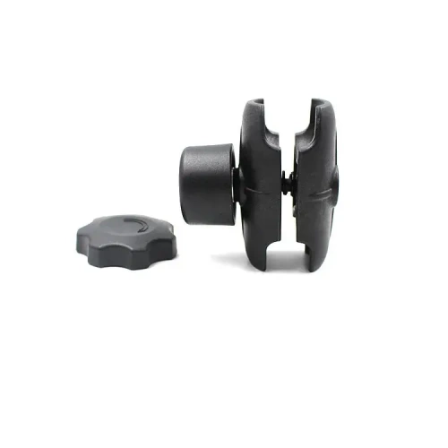 VIN-C-9B Муфта VINmounts для шаров 38 мм (1,5") короткая 90 мм с барашковой гайкой с секреткой, Композит фото 4