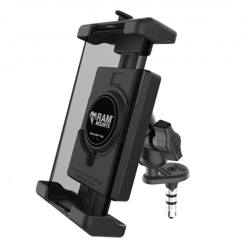 RAM-B-176W1-A-PD7U Крепление для телефона RAM Quick-Grip Pro XL с клиновидным основанием для установки на вынос руля вилки - короткое