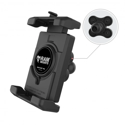 Держатель телефона RAM® Quick-Grip™ Pro XL с шариком и виброгасителем RAM-HOL-PD7BVU фото 3