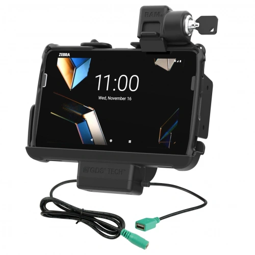 RAM-HOL-ZE44PDLU Держатель с замком RAM Tough-Dock Power + Data для Zebra ET401 8" RAM-HOL-ZE44PDLU Держатель с замком RAM Tough-Dock Power + Data для Zebra ET401 8"