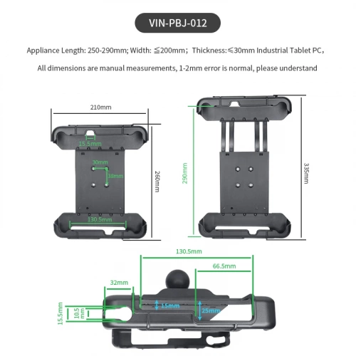 VIN-PBJ-012 Крепление VINmounts Tab-Tite для планшетов с размерами планшета дл. 240-285х177-200х3-31 мм. Для Panasonic FZ-G2 и др. фото 3 VIN-PBJ-012 Крепление VINmounts Tab-Tite для планшетов с размерами планшета дл. 240-285х177-200х3-31 мм. Для Panasonic FZ-G2 и др. фото 3