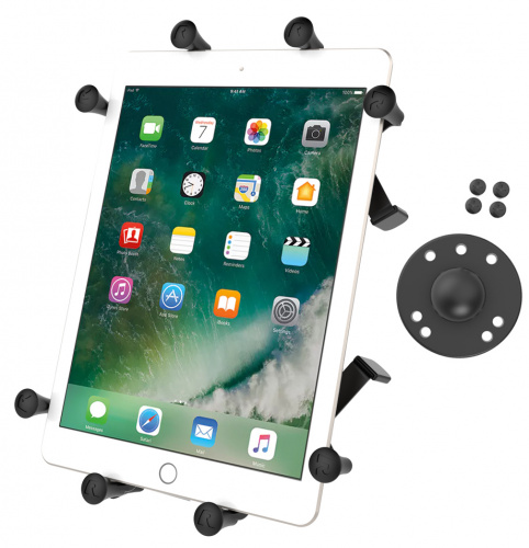 Крепление RAM X-GRIP для 9"-10" планшетов и др. с шаром N-Star 25 мм (1") с круглым основанием (NS-BRB-UN9U) фото 6 Крепление RAM X-GRIP для 9"-10" планшетов и др. с шаром N-Star 25 мм (1") с круглым основанием (NS-BRB-UN9U) фото 6