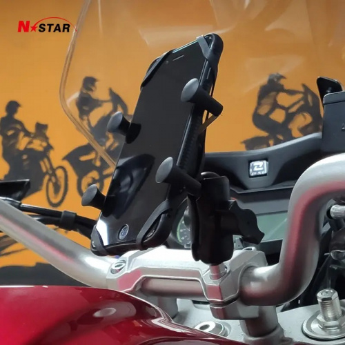 Крепление N-Star для экшн камер с болтом M8, муфта 95 мм шары 25 мм (1") (NS-AC-B9-BM8B) фото 4