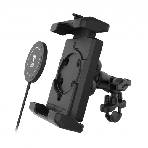 RAM-B-149Z-A-PD7V-W2MU Виброгасящий держатель для телефона RAM Quick-Grip Pro XL и зарядное устройство Qi2 мощностью 15 Вт фото 3 RAM-B-149Z-A-PD7V-W2MU Виброгасящий держатель для телефона RAM Quick-Grip Pro XL и зарядное устройство Qi2 мощностью 15 Вт фото 3